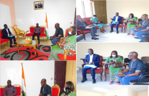 #COMMUNE_DE_BONDOUKOU / Le National Democratic Institute chez le maire #KONÉ_Hiliassou.