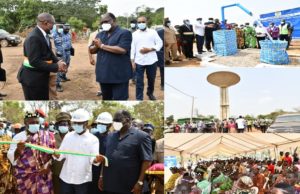 DIDIEVI / TIE N’DIEKRO : BRICE KOUASSI ET LAURENT TCHAGBA INAUGURENT LE CHATEAU D’EAU DES LOCALITES DE N’DJE, YAOBLEKRO ET YAO LOUKOUKRO.
