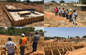 #COMMUNE_DE_BONDOUKOU / CHANTIER DE LA PISCINE MUNICIPALE: LE DIRECTEUR DE L’HYDRAULIQUE CONTRÔLE LA FIABILITÉ DES TRAVAUX