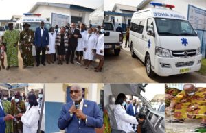 Commune de Cocody: Centre de santé d’Akouédo village / Le Maire Jean-Marc Yacé offre une ambulance médicalisée de 35 millions