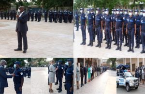 Cérémonie du salut aux couleurs à Cocody / Le Maire Jean-Marc Yacé invite les agents de la police municipale à plus de professionnalisme.