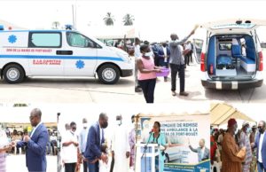 Port_Bouët: la Caritas de Port-Bouët centre a bénéficié d’une ambulance médicalisée