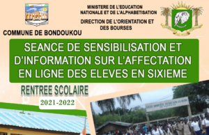 COMMUNE_DE_BONDOUKOU /// AFFECTION EN Classe de 6ème POUR 2021 – 2022