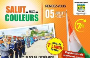 J’AIME | LA CÔTE D’IVOIRE |KOUMASSI| LE DRAPEAU ORANGE-BLANC-VERT