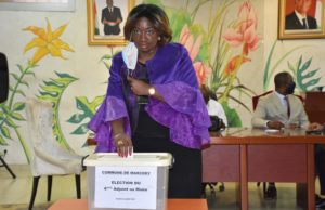 Mairie de Marcory: Élection de Mme Fauquembergue Amoikon 6ème Adjointe au maire.