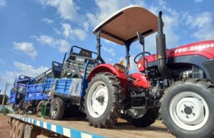 La Commune de Koun-fao a reçu cet après-midi son matériel de salubrité.