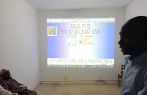MAIRIE_DE_BIANKOUMA: PHASE DE LANCEMENT DE L’INFORMATISATION DE L’ETAT CIVIL.