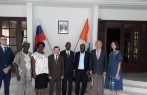 Visite d’amitié à la résidence de l’Ambassadeur de Russie en Côte d’Ivoire